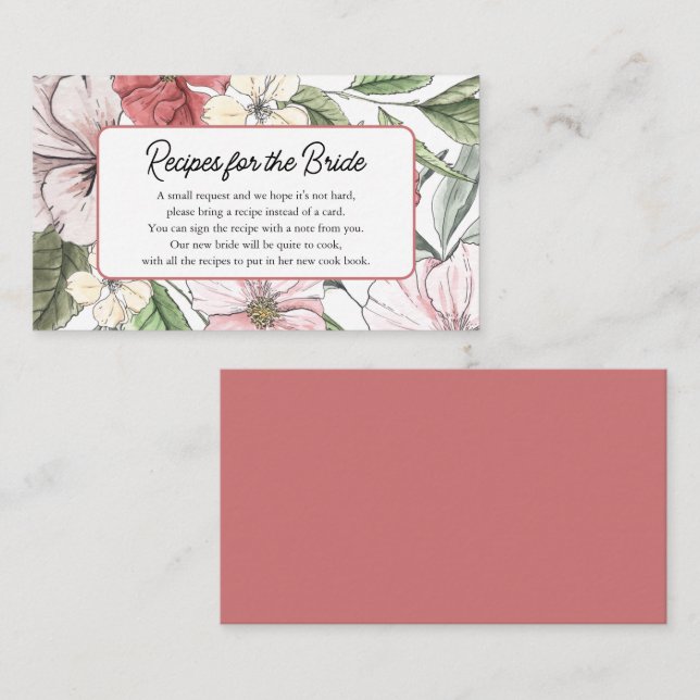 Hämta en Recept-Möhippa för sommar- och fallblommo Tilläggskort (Fram/baksida)