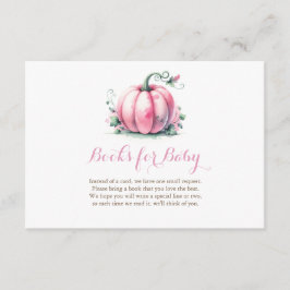 Hämta ett Bok-babyvykort - Rosa Pumpkin Tilläggskort