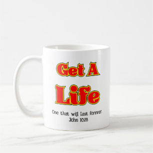 HÄMTA ETT LIV - John 10:28 Kaffemugg