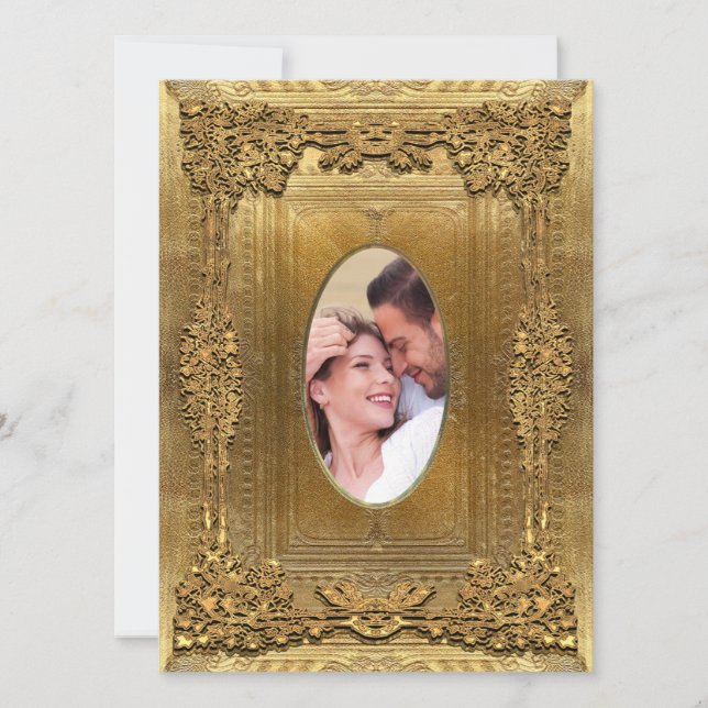 Hämta formellt foto Bröllop 5,5 x 7,5 Inbjudningar (Framsida)
