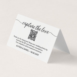 Hämta fotodelning av kärlek QR-koden bröllop Kort