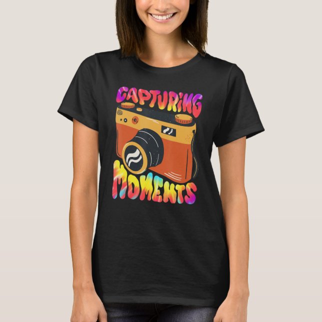 Hämta fotografikameror för grafik t shirt (Framsida)