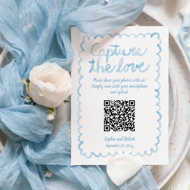Hämta  foton QR-kod Whimsical Blue Ram Tilläggskort (Skapare uppladdad)