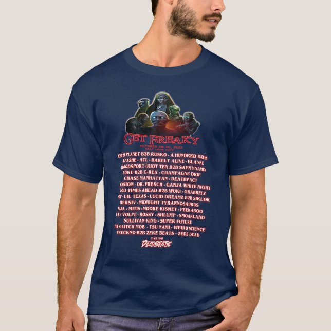 Hämta Freaky-festival 2022-uppställning T Shirt (Framsida)