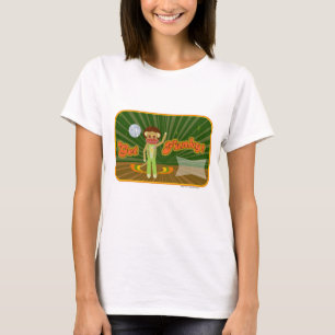 Hämta Funky-Disco-Anpassadet Sock monkey-tecken Tee