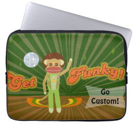 Hämta Funky Sock monkey Anpassningsbar Stil Laptop Sleeve