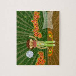 Hämta Funky Sock monkey Anpassningsbar Stil Pussel