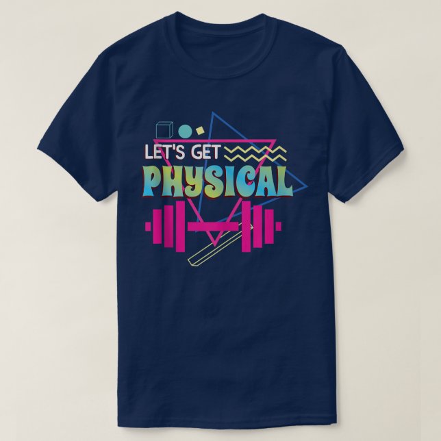 Hämta fysisk Totally Rad 90s Stil Workout G T Shirt (Design framsida)