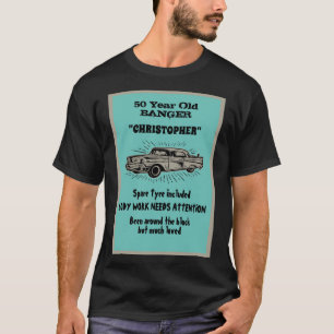 Hämta gammal 50:e födelsedag Joke Vintage bil Funn T Shirt
