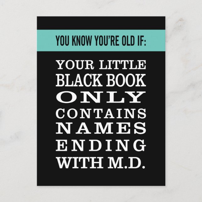 Hämta gammal: Svarta Bok har endast Läkare Vykort (Framsida)