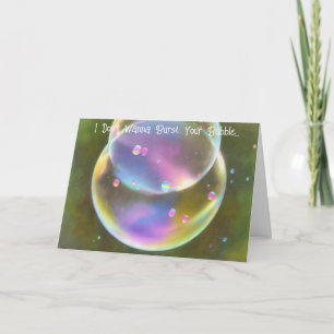 Hämta gammaldags Bubble Art Funny Birthday-kort Kort