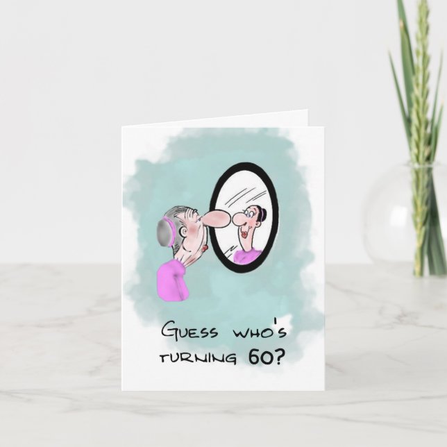 Hämta gammalt roligt födelsedagskort kort (Framsida)