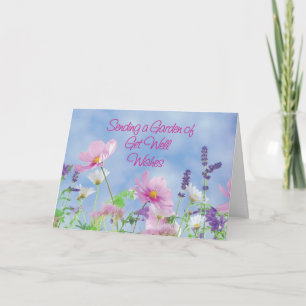 Hämta gott efter streck, Garden Flowers Kort