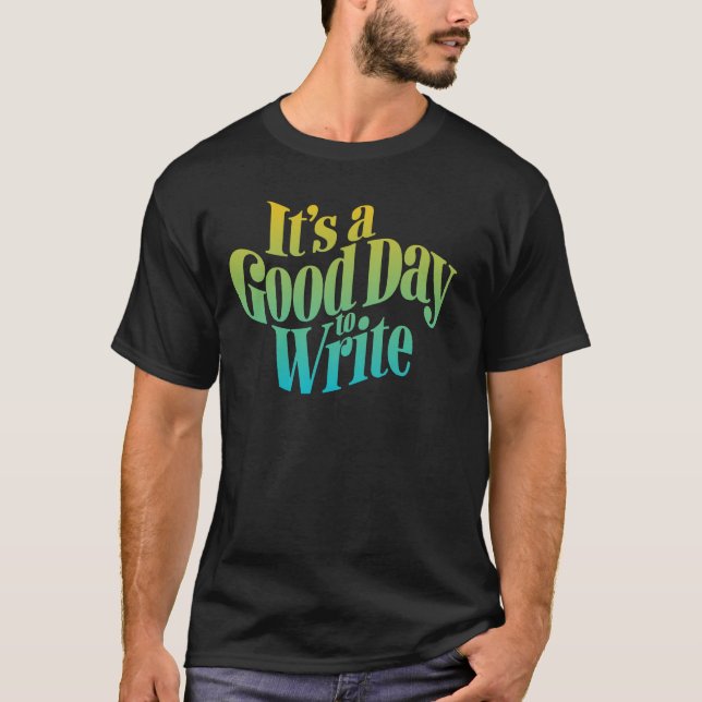 Hämta Groovy och Skriva på! Retro Writer T Shirt (Framsida)