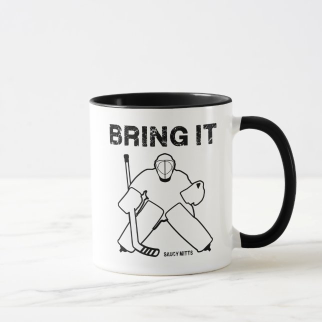 Hämta hockey Goalie Mugg (Höger)
