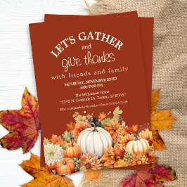Hämta Höst löv - samla in Thanksgiving Inbjudningar