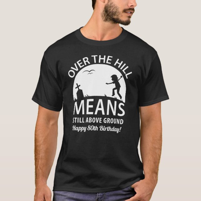 Hämta Humor Födelsedagsfest Gift med äldre Mörk T Shirt (Framsida)