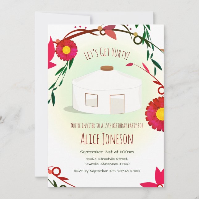 Hämta inbjudan till födelsedagsdag (Framsida)