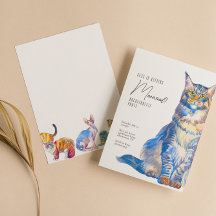 Hämta inbjudan till Meowied Cat Bachelorette-parti