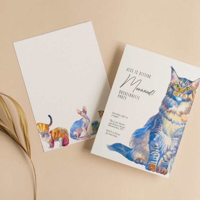 Hämta inbjudan till Meowied Cat Bachelorette-parti (Skapare uppladdad)
