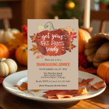 Hämta inbjudan till Thanksgiving för Redo i Tjock