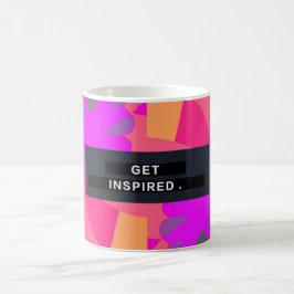 "Hämta inspirerad" Gult Mugg