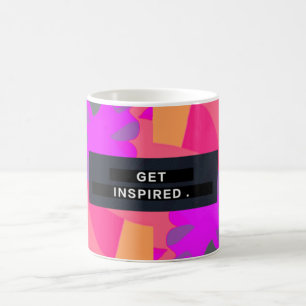 "Hämta inspirerad" Gult Mugg