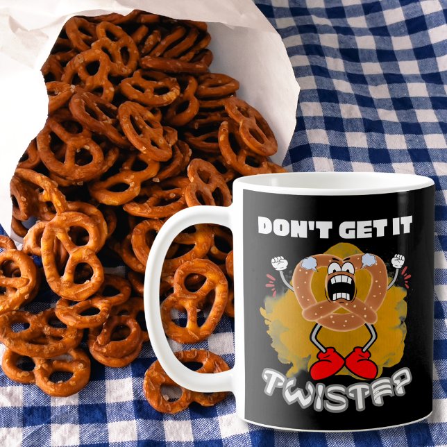 Hämta inte den förvrängda Argen Pretzel Kaffemugg (Skapare uppladdad)