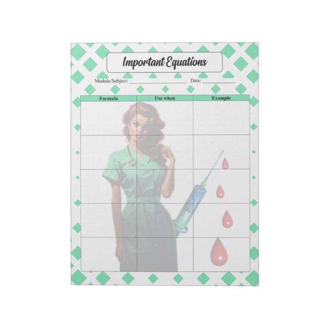 Hämta inte dig själv _ Viktiga ekvationer Anteckningsblock (Roterad)