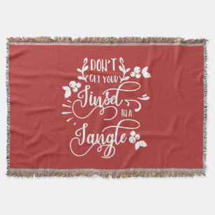 Hämta inte din tanisel i en tangle christmas filt