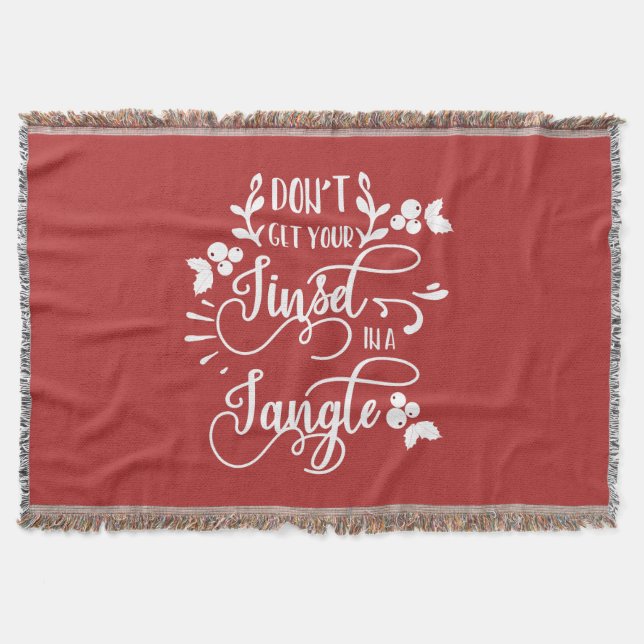 Hämta inte din tanisel i en tangle christmas filt (Framsidan)
