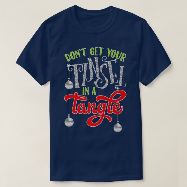 Hämta inte din toning i en triangeljulklapp. t shirt (Design framsida)