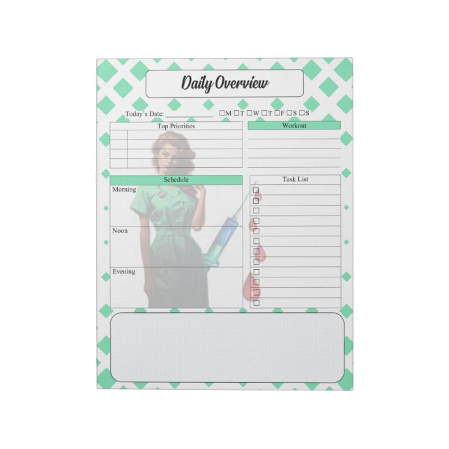 Hämta inte själv _ Daglig översikt Anteckningsblock (Roterad)