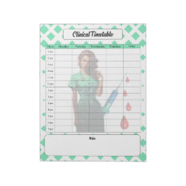 Hämta inte själv _ Klinisk tidtabell Anteckningsblock