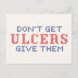 Hämta inte ulcus vykort