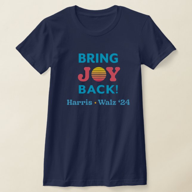 Hämta Joy Back Harris Walz T-Shirt (Laydown)