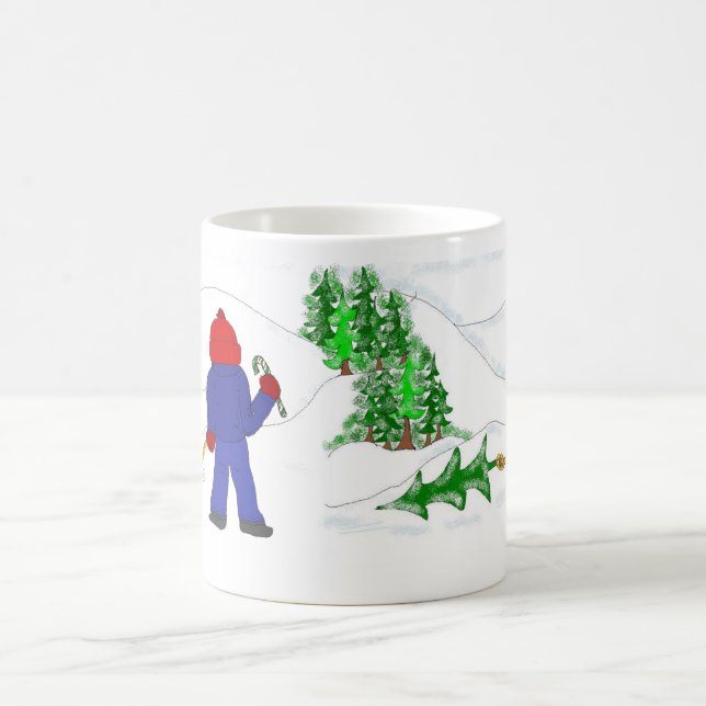 Hämta julgranen kaffemugg (Center)