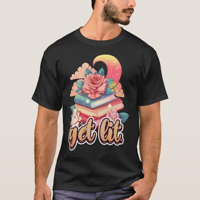 Hämta Lit Bok Bookworm och Reader Bok fläkt 1 T Shirt (Framsida)
