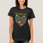Hämta Lit Lycklig Hanukkah Chanukah T Shirt<br><div class="desc">Hämta Lit Lycklig Hanukkah Chanukah Heartorah Candles</div>