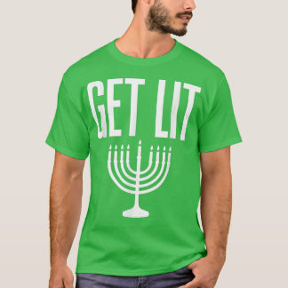 Hämta Lit Menorah T Shirt