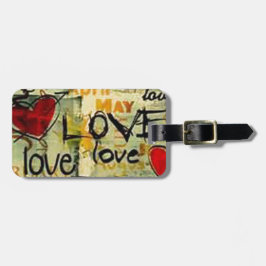 Hämta lite Kärlek Graffiti Bagagebricka