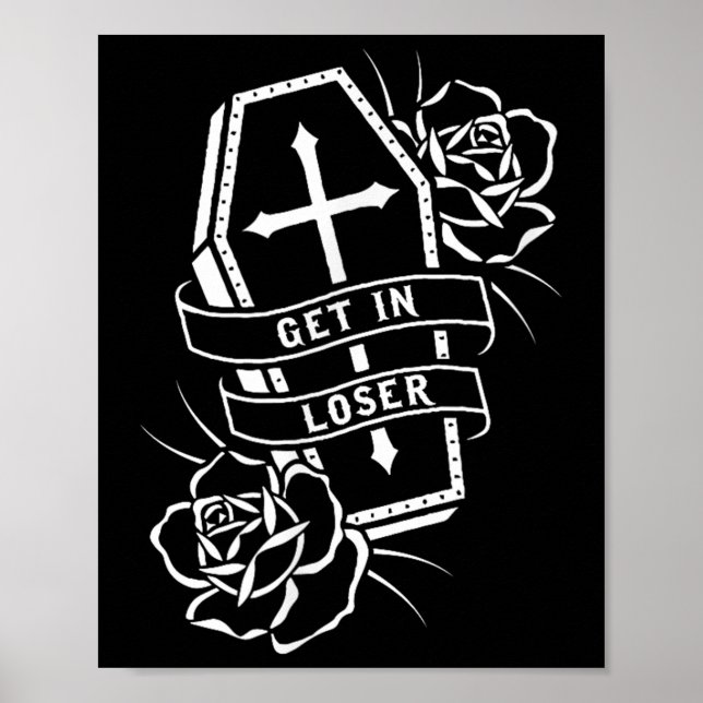 Hämta Loser Punk Goth Tattocoffin Poster (Framsidan)