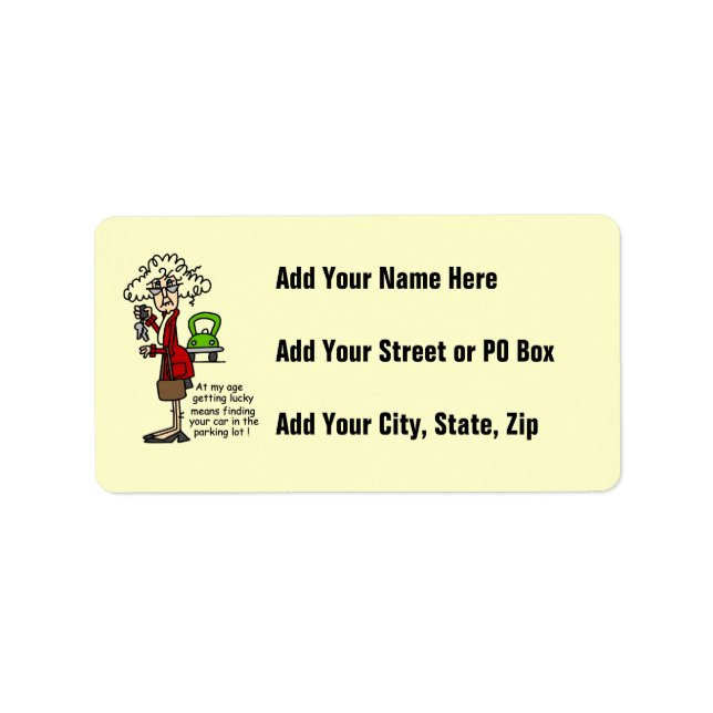 Hämta Lucky Humor Adressetikett (Framsidan)