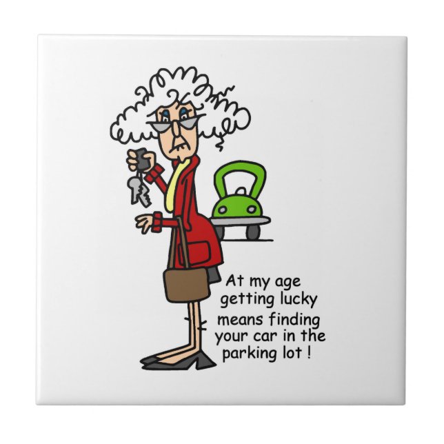 Hämta Lucky Humor Kakelplatta (Framsidan)