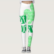 Hämta Lucky L Klöver Shamrocks St patty W Leggings