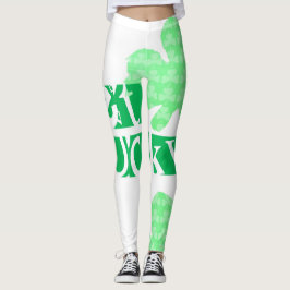 Hämta Lucky L Klöver Shamrocks St patty W Leggings