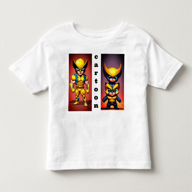 Hämta Marvel Fix: Baby Wolverine Mode! T Shirt (Framsida)