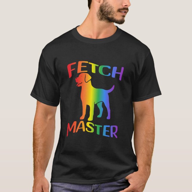 Hämta Mästare Rainbow Labrador Retriever T Shirt (Framsida)