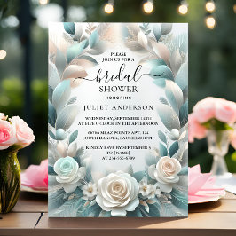 Hämta Metall Glam Shiny High End Silver Möhippa Inbjudningar