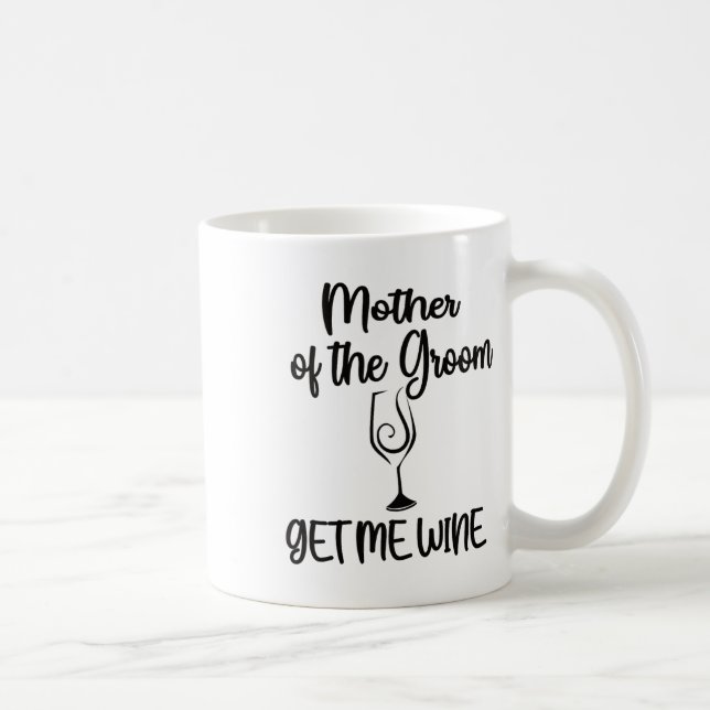 Hämta mig Vin Mor i Groom Shower Mamma Kaffemugg (Höger)